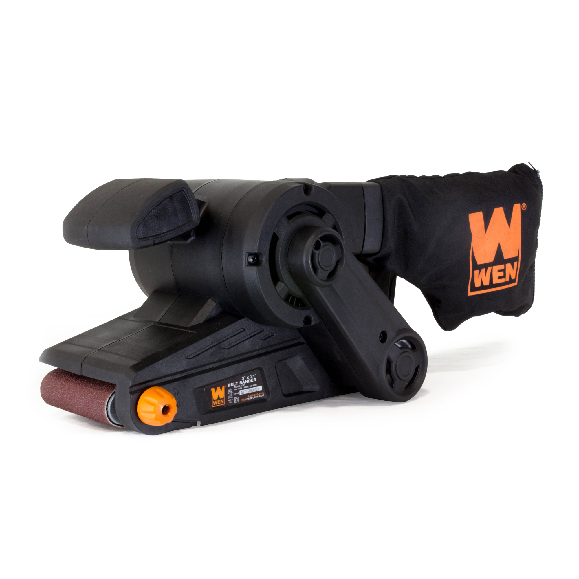 WEN Belt Sander - 3in. x 21in., 820 OPM, 7 Amps, Model# 6321